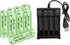 Fytoo 8PCS 1.2V 700mAh Ni-Cd AAA Battery with USB Charger for Wireless Microphone, Electric Toys, RC Mouse, Calculator, Shaver, Keyboard, Househol...