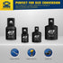 4 Piece Impact Socket Adapter Set, 1/4" 3/8" 1/2" SAE Drive Socket Adapter Set, Square Adapter and Reducer Conversion Set for Impact Driver Wrench...