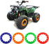 PSLER 4 Pieces of ATV Wheel Rim Hub Protection Decor for ATV Tires 145/70-6 6 Inches Wheel Rim Cover Decoration Modified Parts Green...