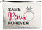 Bridal Shower Gifts for Bride Fun Engagement Gifts - Same Penis Forever - Fun Makeup Cosmetic Bag for Bachelorette Party Bride Survival Kit...