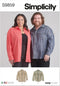 Simplicity Easy Plus Unisex Shirts Sewing Pattern Packet, Design Code S9859, Sizes XL-XXL-XXXL, Multicolor...