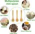 5Pcs Small Wooden Spoons, 5 inches Mini Wood Soup Salt Tasting Spoons Honey Teaspoons for Condiment Coffee Tea Sugar Jam...