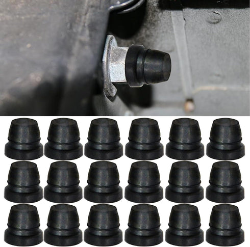 18Pcs Car Brake Bleeder Screw Caps, Grease Fitting Caps, Waterproof Dustproof Rubber Zerk Covers, Car Brake Bleeder Nipple Caps Replacement, Unive...