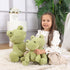Apricot Lamb Toys Plush Velvet Frog Stuffed Animal Soft Cuddly Perfect for Child (Green Frog,8.5 Inches)...