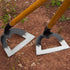 Handheld Hollow Hoe Thickened Manganese Steel Agricultural Weeding Hoe Planting Vegetable Gardening Loosening Soil Weeding Tools (M (23X14X13CM))...
