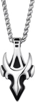 Mens Arrow Necklace Taurus Pendant Chain for Men 24 Inch Stainless Steel Chain...