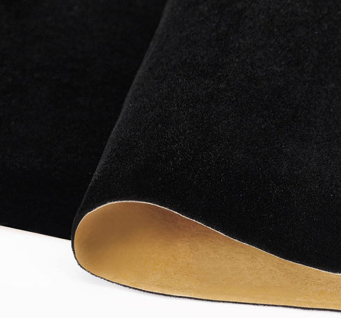 BENECREAT 157x9.8inch Black Self Adhesive Velvet Flock Liner Velvet Fabric for Jewelry Drawer Craft Fabric Upholstery Peel Sticker(0.8mm thick)...
