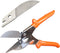 Multi Angle Miter Cutter | + Spare Blade | Hand Scissors Multipurpose Tool | 45-135 Degree Cutting | Stainless Steel, Rubber Handle & Safety Lock ...