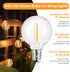 Mlambert G40 LED Replacement Light Bulbs for String Lights, Dimmable E12 Base Shatterproof Bulbs, 1W Equal to 5W, Warm White 2700K, 25Pack, Not So...