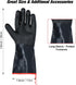 14 inch Barbecue Gloves, 932°F Extreme Heat Resistant Gloves, Firewoof/Waterproof Gloves with overlong Sleeve, for Baking/Oven/Cooking/Pit/Barbecu...