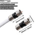 Taiss 20PCS RG6 Compression connectors,F Type Coaxial Cable Compression connectors (Black)...