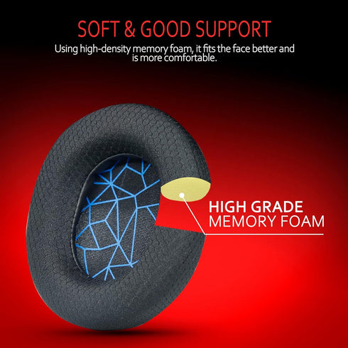 Arctis 7 Ear Cushion, Breathable Fabric Replacement Earpads Ear Cushions fit SteelSeries Arctis 1, Pro, 3, 5, 7, 7+, 7p, 7X, 9, Prime All Models W...