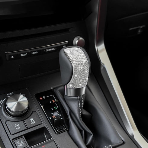 TOMALL Bling Car Gear Shift Knob Cover Compatible with Lexus RX IS ES GS NX RC Bling Auto Shift Gear Knob Cover Crystal Interior Trim for Car Spar...