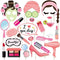 25Pcs Spa Photo Booth Props with Stick, Makeup/Spa Party Decorations for Women, Girls, Birthday Party Decorations, Makeup Selfie Props...