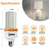 2 Pack 50W LED Corn Light Bulb 6250 Lumin 400W Replacement E26 Cool Daylight White Led Light Bulb for Indoor Outdoor Building Appliction, 2 Count ...
