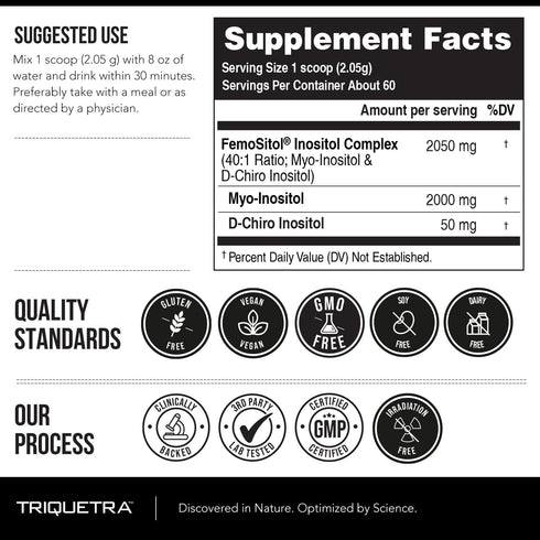 FemoSitol Inositol Powder | Myo-Inositol & D-Chiro Inositol Complex - Clinically Proven 40:1 Ratio (Vitamin B8) | PCOS, Hormonal Balance & Healthy...