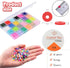 Dulzod 4800Pcs Clay Beads for Jewelry Making Bracelet Kit,Flat Round Polymer Heishi Clay Beads with Pendant and Jump Rings Letter Beads for Bracel...