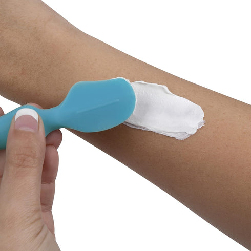 Dr. Talbot's Diaper Cream Soft Silicone Brush with Suction Base & Hygienic Case, Aqua, Full Size...