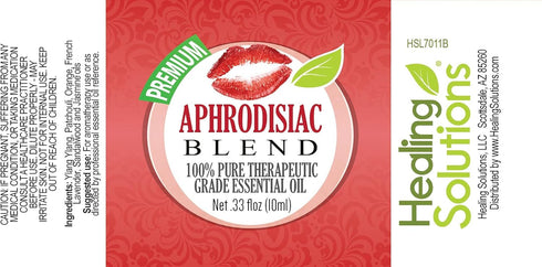 Healing Solutions Aphrodisiac Blend Essential Oil - 100% Pure Therapeutic Grade - 10ml - Aphrodisiac Oil...