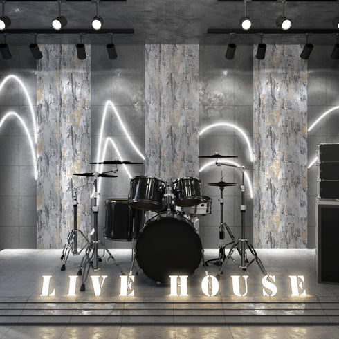 YENHOME Textured Wallpaper Stick and Peel 17.7"X118" Grey Wallpaper Peel and Stick on Concrete Wallpaper Decorative Contact Paper for Accent Walls...