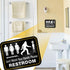 Bigtime Signs Funny Bathroom Sign | 11.5" x 8.75" Rigid PVC | All Gender Bigfoot & Alien Wash Your Hands Please - Bathroom Decor & Signs...