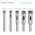 Diamond Drill Bits Set, 5mm 6mm 8mm 10mm 12mm Cutting Diameter, Diamond Dry Core Drill Hole Saws Bits Tools - (Applications: for Glass Drilling Ha...