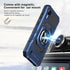 for Cricket Debut S2 Case, Att Calypso 4 Case with Tempered Glass Screen Protector,Ring Kickstand,Military Grade Heavy Duty Shockproof Protective ...