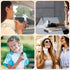 Handheld Mini Fan Bling Crystal Rhinestones Small Handheld Fan Portable USB Rechargeable Battery Operated Small Pocket Fan Personal Fan for Outdoo...