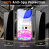 3+3 Pack Privacy Screen Protector for iPhone 11 6.1-Inch with 3 Pack Camera Lens Protector, Anti Spy Tempered Glass Film 9H Hardness Bubble Free C...