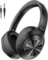 Active Noise Cancelling Headphones - Upgraded Deep Bass Wireless Over Ear Bluetooth Headphones, 80H Playtime Noise Canceling Headphones, Comfort f...