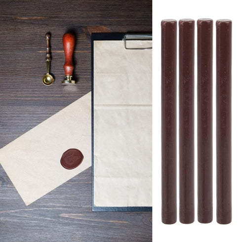 Sealing Wax Sticks, 10 Pcs Craft Adhesive Waxing Round Lacquer Small Stamp Envelopes Wax Kit Glue Gun Sealing Wax Sticks for Wedding Birthday Part...