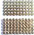 DGOL 50 Pairs Brass Backscrews Golden Leather Fasteners Sturdy Binding Rivets Belt Strap Collar Back Screws PU Studs Length (0.158 inch (4mm))...