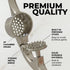 Zulay Kitchen Premium Garlic Press Set - Rust Proof & Dishwasher Safe Professional Garlic Mincer Tool - Easy-Squeeze, Easy-Clean with Soft, Ergono...