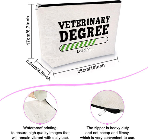 Veterinarian Graduation Gifts Veterinary Technician Makeup Bag Vet Tech Gift for Women Cosmetic Bag Best Veterinarian Gift Thank You Gift for Vet ...