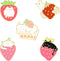 5Pieces Pin Sets with Strawberry Animal Enamel Brooch Pins Cartoon Rabbit Cat for Girls Kids Gift Lapel Pins Accessory for Backpacks Badges Hats B...