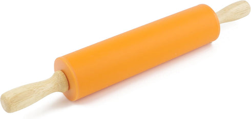 Silicone Rolling Pin for Baking Non-stick Rolling Pin Dough Roller Wooden Handle Kitchen Accessories Pastry Roller...