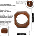 Wooden Napkin Rings Set of 6 for Dinning Table Decor | Wood Napkin Holder Set of Six for Dinner Table Decoration | Napkin Ring for Home and Kitche...