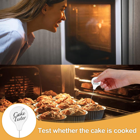 Cake Tester, 2 Packs Cake Tester for Baking Doneness, Stainless Steel Cake Tester Stick, Cake Testers for Baking, Kitchen Auxiliary Baking Tools. ...