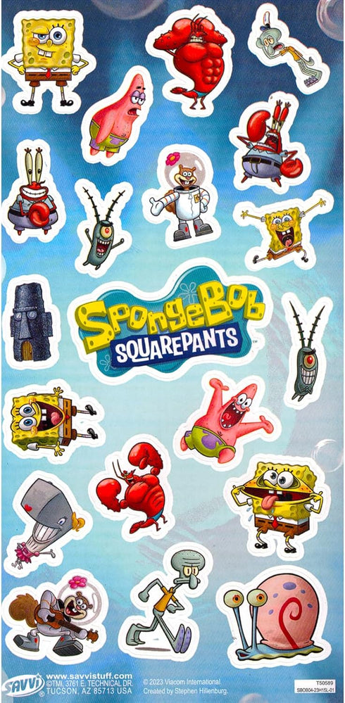 Nickelodeon SpongeBob Memory Game - SpongeBob Educational Toy Bundle includes SpongeBob Memory Matching Game Plus SpongeBob Stickers and Door Hang...
