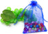 50Pcs Organza Bags 4x6 Inches, Royal Blue Sheer Drawstring Baby Shower Favor Bags Mesh Jewelry Pouches Wedding Candy Gift Bags...