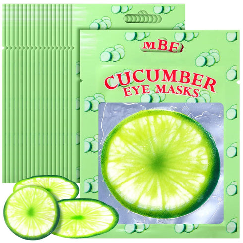 72 Count Eye Pad Cucumber Eye Pads Spa Day Kit Cooling Eye Pads Spa Accessories Face Masks Skincare Spa Party Sleepover Party Supplies Kids Spa Gi...