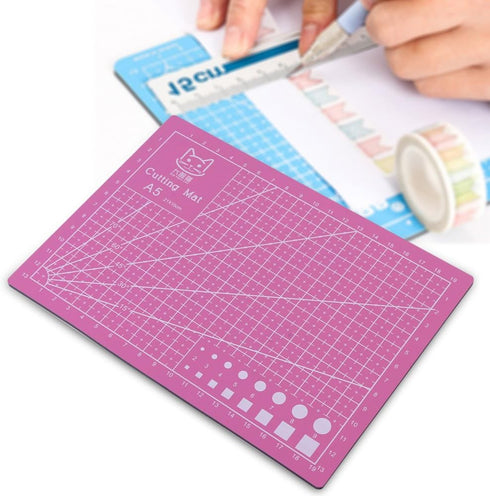 Self Healing Cutting Mat, A5 PVC Cutting Mat Non Slip Bottom Cut Pad Board for Scrapbooking Quilting Sewing Handmade DIY Tool()...