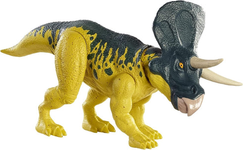 Jurassic World Toys Wild Pack Zuniceratops Herbivore Dinosaur Action Figure Toy with Movable Joints, Realistic Sculpting & Attack Feature, Kids Gi...