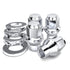 White Knight 1/2"-20 Thread Lug Nuts for Aftermarket or Factory Wheels - 4 Chrome Lug Nuts - ET Bulge Seating - Carbon Steel for Durable Construct...