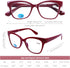 DOOViC 4-Pack Reading Glasses Blue Light Blocking Computer Readers Anti Eyestrain New Classic Style Spring Hinge Glasses for Women 1.5 Strength...