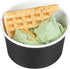 Coppetta 8-Ounce Dessert Cups, 50 Disposable Ice Cream Cups - Lids Sold Separately, Sturdy, Black Paper Frozen Yogurt Bowls, For Hot And Cold Food...