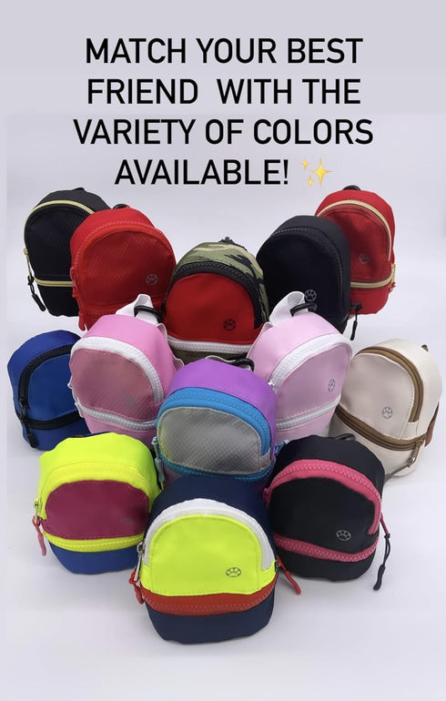 LLC Dog Backpack, Cat Backpack, Small Carrier | Clip on Harness or Leash, Fun Pet Treat Holder, Toy Bag, or Waste Dispenser | Dog Treat Training P...