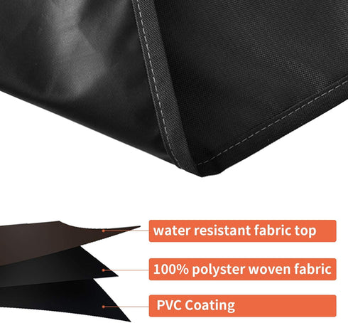 Qualward Air Conditioner Covers for Outside Units, AC Cover for Outdoor Central Unit Top Heavy Duty Water-Resistant Fits Up to 32 x 32 Inch, Black...