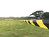 Black & Yellow Hazard Safety Warning Stripe Tape, 2inch x 108Ft High Visibility Barricade Adhesive Tape for Floor, Walls, Pipes and Equipment Mark...