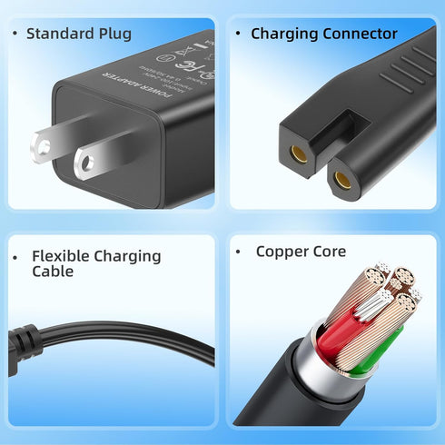 Charger Replacement for Intex 28620E 28620 28620EP CL1704 Cordless Robotic Pool Handheld Vacuum Cleaner Power Cord AC/DC Adapter...